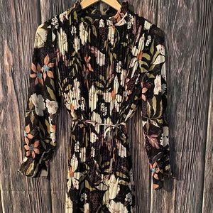 black floral dress